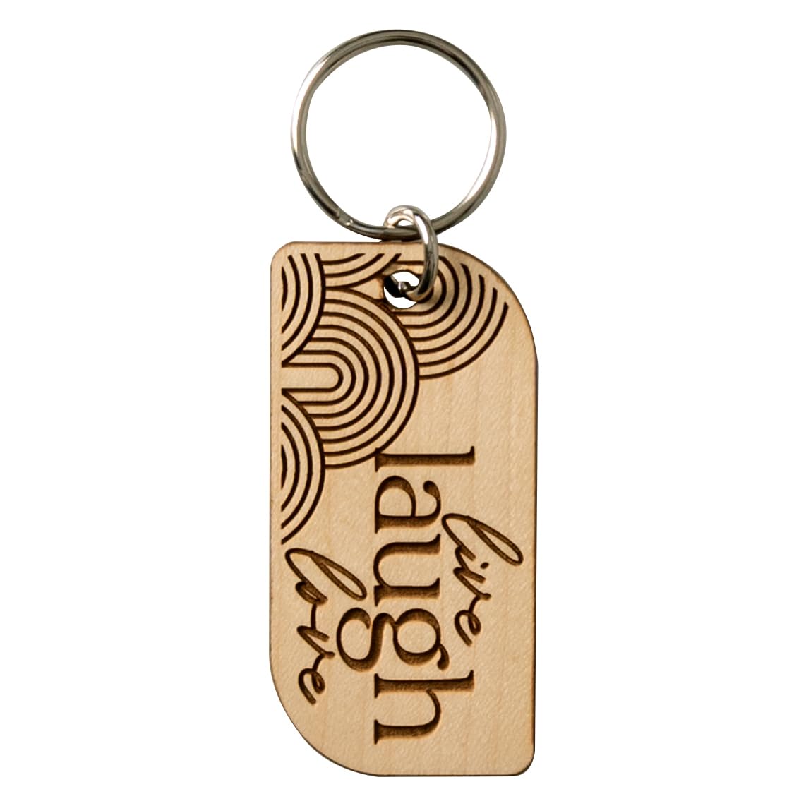 Accessorio Ecologico Sostenibile Portachiavi In Legno Promotech Con Orsetto - Incisione Laser