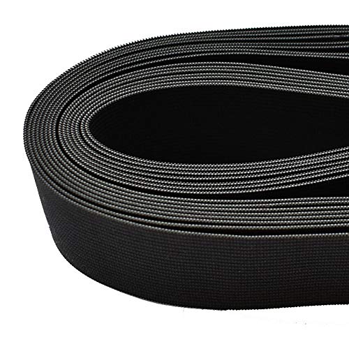 Leline's Elastic Spool, Knit Elastic Band for Sewing, 1 1/2 Inch x 5 Yard, Black