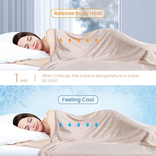 Elegear Revolutionary Cooling Throw Blanket Absorbs Heat to Keep Adults