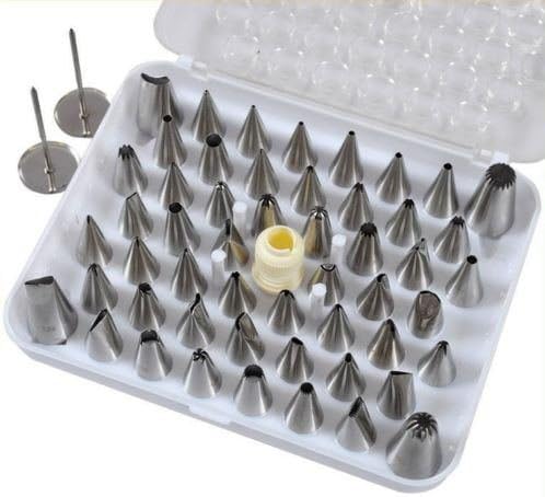 Cake Decorating Supplies 52 pcs Icing Piping Nozzles Tips Set Cake Decorating Sugar craft Fondant Dessert