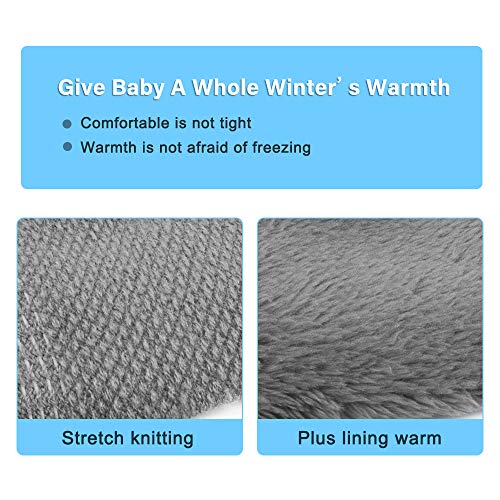 image for phixilin Baby Toddler Winter Mittens Kids Gloves Boys Girls Knit Thick