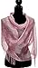Shawls and Wraps for Evening Dresses, Wedding Shawl Wrap Fringes Scarf for Women Pink