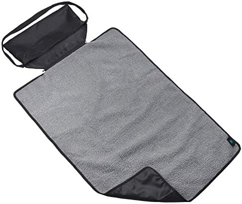 Premium Double Layer Pet Blanket by RZA 39 x 27 In Cat- Dog Blanket waterproof Mat Perfect Indoor &amp; Outdoor Cat &amp; Dog Sleeping Comfort Snuggle Couch Blanket comes with Storage Bag (Black)