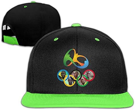 OKGOO Kids King 100m Bolt Jamaica Rio Olympic 2016 Adjustable Snapback Cap Hip-hop Baseball Hat For Kids
