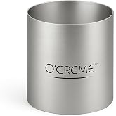 O'Creme Stainless Steel Cake Ring Mold for Baking, 2x3 Inch | Sturdy round mousse ring perfect for layered cakes, dessert dec