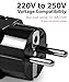 2 in 1 Universal Travel Adapters for UK, Europe, Italy, and Germany/France (Type C, E, F, G, and L) - 4 Pack - Black