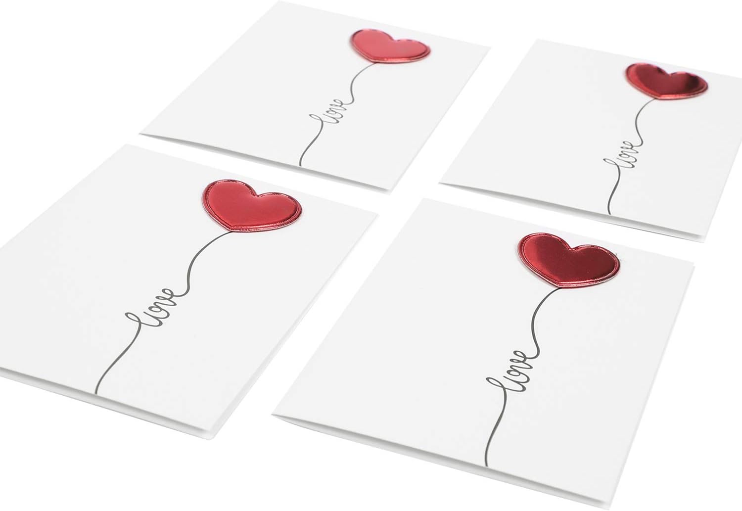 10 Pack Love Heart Greeting Cards Blank Inside Love You Card Birthday Card Valentines Card Wedding Anniversary Cards Engagement Card for Her Girlfriend - Image 5