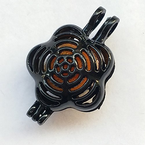 Dandan DIY Random 20pcs Black Bird Alloy Cage Mermaid Owl Heart Diffuser Locket Perfume Essential Oil Aromatherapy Diffuser Charms Pendant Craft Diffusion Ball (Random 20pcs black color) - Thumbnail 3