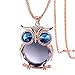 iLH Clearance Deals Owl Pendant Necklace Women Vintage Glass Cabochon Necklace Jewelry by (A)