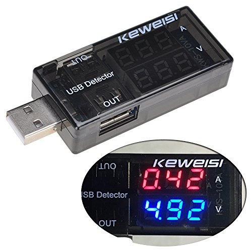 Lysignal Dual USB Charger Tester Meter USB Multimeter USB Current Voltage Tester Meter USB Voltmeter Ammeter Detector Double Row Shows Lysignal Dual USB Charger Tester Meter USB Multimeter USB Current Voltage Tester Meter USB Voltmeter Ammeter Detector Double Row Shows