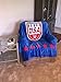 USA SOCCER BLANKET WORLD CUP JERSEY STYLE LARGE PLUSH