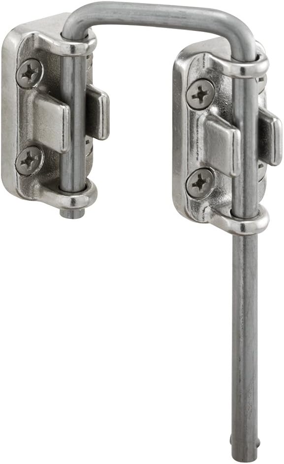 2 Patio Steel Bar Secondary Door Lock Sliding Loop Home Security