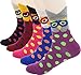 Bienvenu Women's Lady's Cute Owl Design Cotton Socks,5 Pairs
