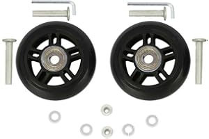 ORO Luggage Wheels Replacement - 90 * 24mm Case Wheels with 8mm Bearings for Suitcase, Inline Skate and Caster Board