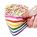 AOLIGE Squishies Slow Rising Jumbo Kawaii Cute Colored Unicorn Creamy Scent for Kids Party Toys Stress Reliever Toy (Triangle Cake)