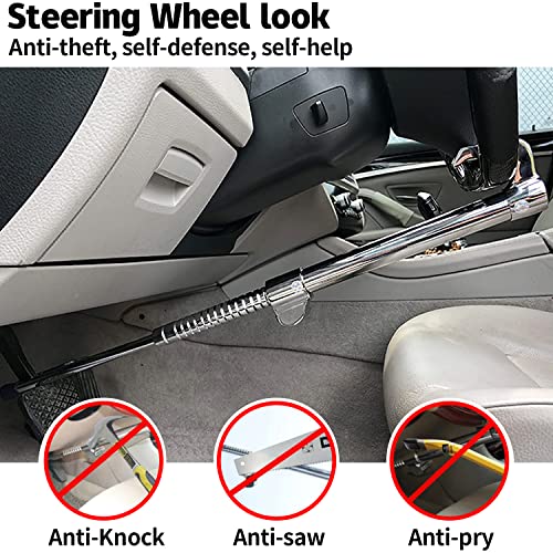 ROADGIVE Universal Steering Wheel Brake Lock Bar AntiTheft Locking