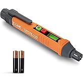 PT199 Natural Gas Leak Detector with Audible & Visual Alarm, Portable Gas Sniffer to Locate Combustible Sources Like Methane, Propane for Home(Includes Battery x2)-Orange