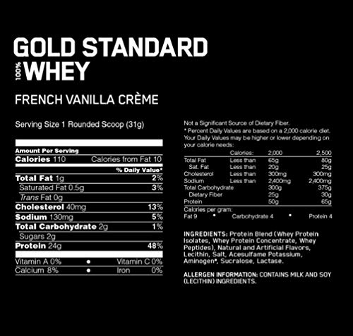 Optimum Nutrition Whey Protein, French Vanilla - Image 2