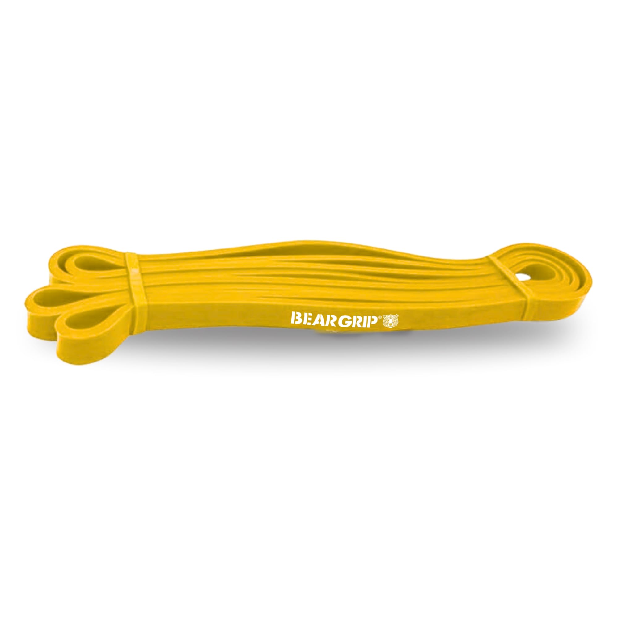 BEAR GRIP - Pull Up Assist Bands | Heavy Duty Resistance Bands for Assisted Pull Ups, Yoga, Stretch Mobility, Crossfit, Strength Training (Yellow (5-15 LBS))