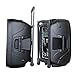STARQUEEN 12Inch Portable Bluetooth PA Audio Speaker System with Wireless Handheld Microphone, Mic/Guitar Jack, USB/SD/FM Radio Function, Telescoping Handle & Wheels, Black