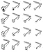 16pcs 20g Stainless Steel Nose Stud for Women 20g Nose Ring Surgical Steel for Men Body Piercing Jewelry