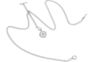 SUDESMO Pocket Watch Chain T-bar Chain Albert Chain with Pendant