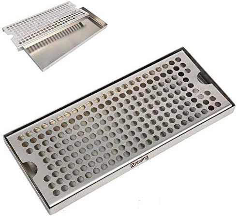 Stainless Steel Counter Top drip Tray kegerator Home Brew bar Pub, SS304 Counter Top