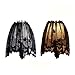 Dulcii 3 in 1 Halloween Black Lace Spider Web Lampshade Topper/Window Wag/Fireplace Mantle Scarf, Halloween Home Decor Essentials, Size:20x60inch / 51x152cm, 2 Pack