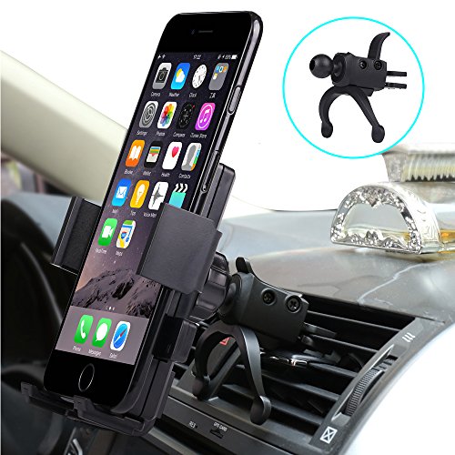 Car Mount, Bosuge Univeral Cell Phone Car Phone Mount Holder Cradle for iPhone 8/7/6S/6/5S/7 Plus, Samsung Galaxy S8 S7 Edge S6 S5 Note 5/4,Nexus,HTC,LG,Sony More Smartphone&GPS