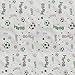 Bacati Soccer Muslin Set of 2 Piece Crib Sheets, Green/Grey