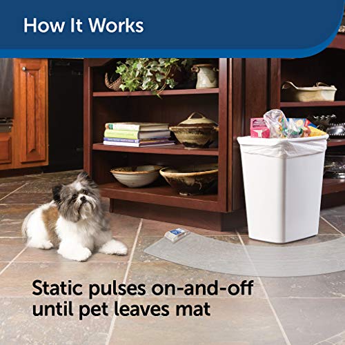 PetSafe ScatMat Indoor Pet Training Mat for Dogs and Cats, Curved Size 50 x 12 inch, Pet Proofing Mat