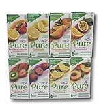 Crystal Light On-The-Go Pure Variety Bundle (Raspberry Lemonade, Lemonade, Tangerine Mango, Tropical Blend, Strawberry Kiwi, Grape, Lemon Iced Tea, Peach Iced Tea)