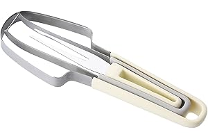 YWJLQH Watermelon Slicer and Fork Combo Stainless Steel Fruit Cutting Set for Outdoor Enjoyment, Beige