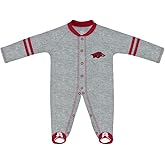 Creative Knitwear College Baby Infant Sports Shoe Footed Romper - Team Logo, Many Colors, Unisex, (0-9 Months)
