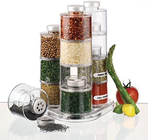 Spice Tower Self-Stacking Spice Bottles Set Of price in UAE