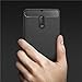 Nokia 6 Case,Mustaner Shock-Absorption Carbon Fiber Flexible TPU Rubber Soft Silicone Full-body Protective Cover for Nokia 6 (Black)