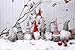 iGnome 17 Inches Handmade Christmas Gnome Decoration Swedish Figurines - 16 Inches (Grey 2)