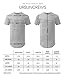 URBANCREWS Mens Hipster Hip Hop Ripped Zipper Crewneck T-Shirt OLIVEWHITE XLarge