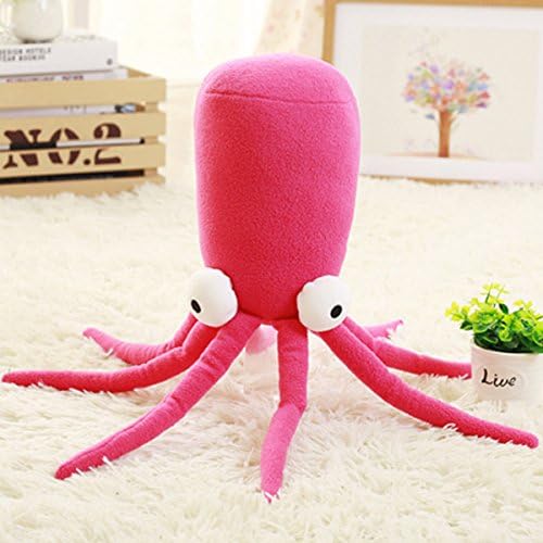 Creative Novel Personality Simulation Octopus Squid Pillow Plush Stuff Toys Doll Gift (Red)