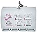 STOUT by Envision STO-TGUD-P TidyGirl Feminine Hygiene Disposal Bag Dispenser, Durable, Easy to Fill, Install, and Clean, Plastic, Gray