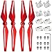 9450S Propellers for DJI Phantom 4, FineGood 2 Pairs (4 pcs) of Propeller Blades for Drone Quadcopter Helicopter - Red