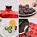 Silicone Molds Candy Molds Flower Soap Mold Chocolate Molds Jello Molds Biscuit Cake Baking Mold Ice cube Tray Muffin Pan, 15 Cavity set of 2 pack (Red)