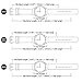 Fullmosa 12 Colors for Quick Release Leather Watch Band, Uli Genuine Leather Watch Strap 22mm Black