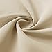 RYB HOME Outdoor Curtains for Patio - Waterproof & Sunlight Block Out Insulated Privacy Indoor Outdoor Curtains for Front Porch Garden Backyard, 1 Panel, 52 inch Wide x 95 inches Long, Cream Beige
