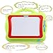Magnetic Drawing Board Kids | 4 Color Zone Erasable Magna Doodle Pad Educational Sketching Boys Girls 3 Years Up - Green and Red