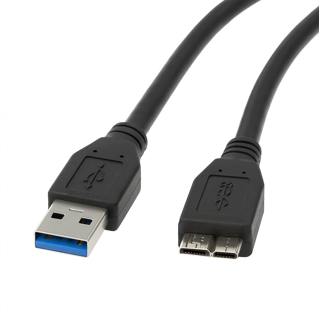 AAA PRODUCTS USB 3.0 Cable for Western Digital/WD/Seagate/Clickfree/Toshiba/Samsung Portable Hard Drive – Length: 50cm