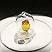 H&D Crystal Enchanted Rose Flower Figurine Dreams Ornament in a Glass Dome Gifts for her (Yellow)