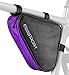 Aduro Sport Bicycle Bike Storage Bag Triangle Saddle Frame Pouch for Cycling (Purple)