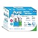 Pura Kiki Newborn Baby Bottle Gift Set - BPA-Free, Stainless Steel, Anti-Colic, Silicone Starter Feeding for Breastmilk & Formula - Aqua & Green, 0-18 Months