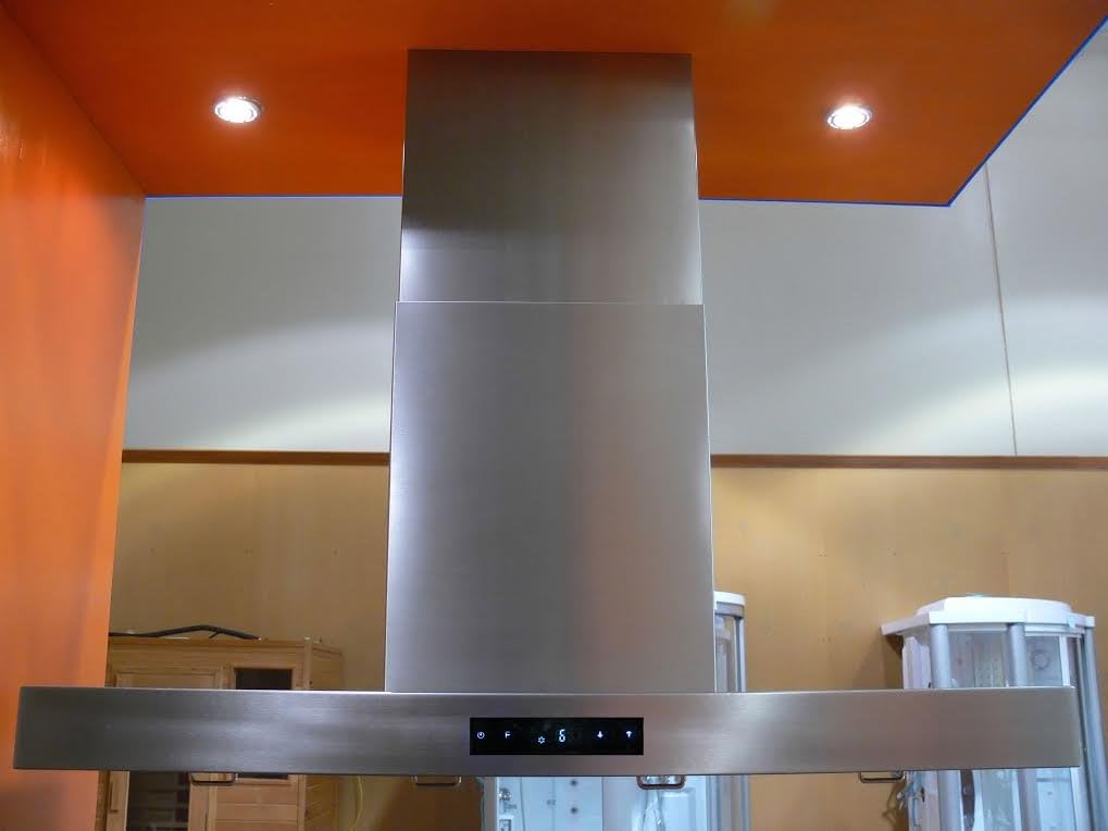 Eureka Euro 48 Inch Stainless Steel Island Range Hood